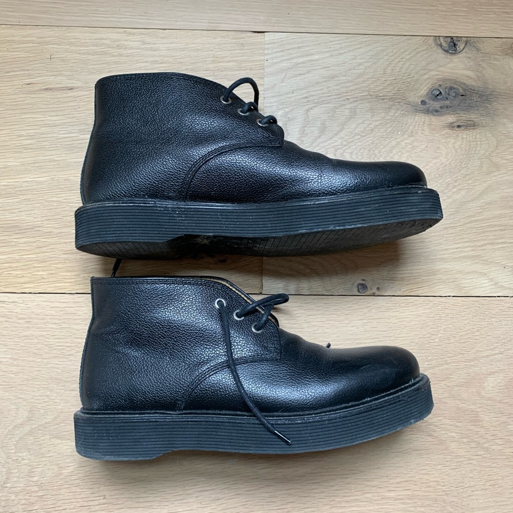 A.P.C - Men's Black Leather boot